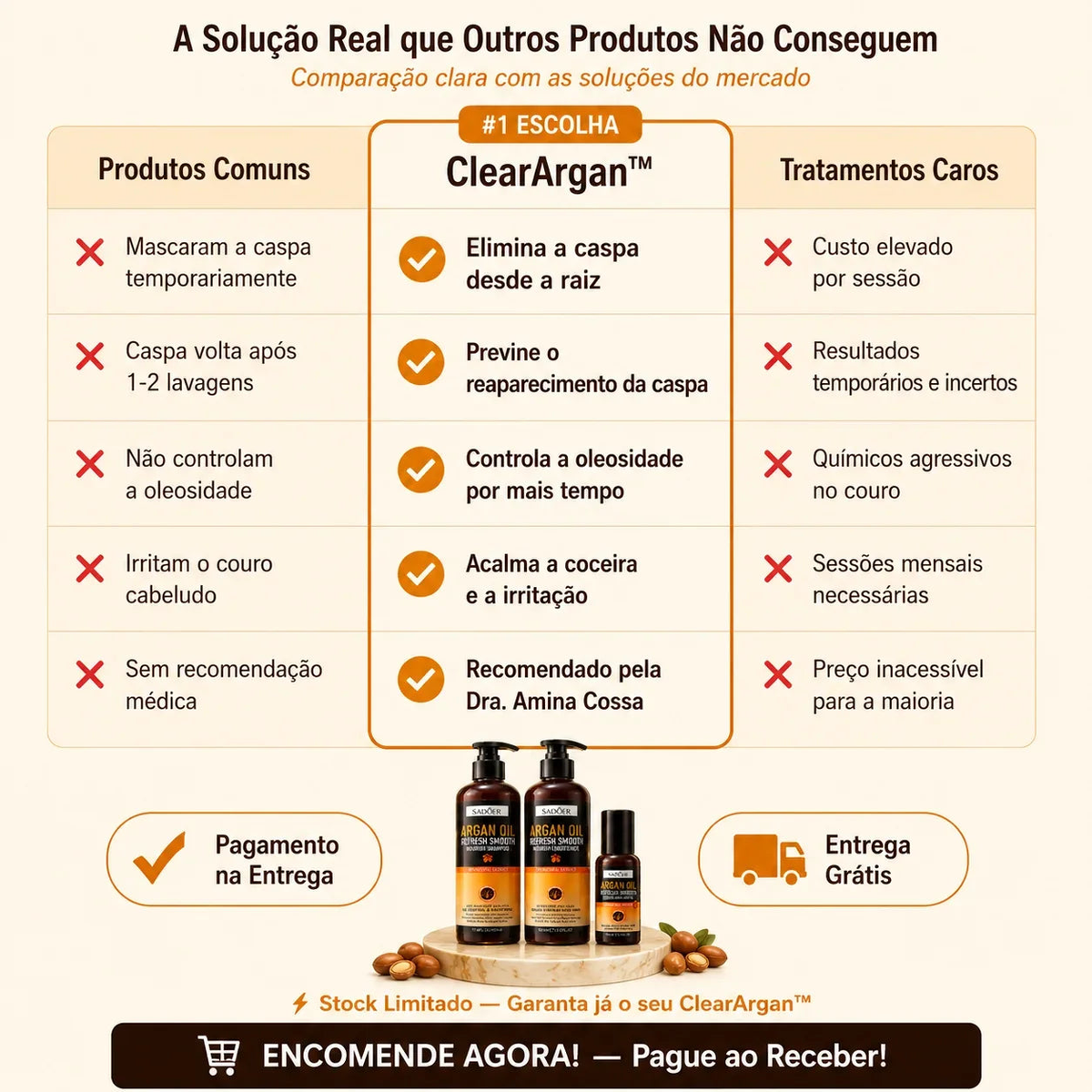 ClearArgan™— Elixir de Argan para Caspa, Oleosidade e Fios Renovados Vivenda Shop