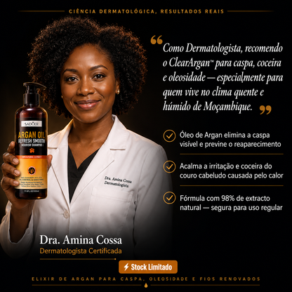 ClearArgan™— Elixir de Argan para Caspa, Oleosidade e Fios Renovados