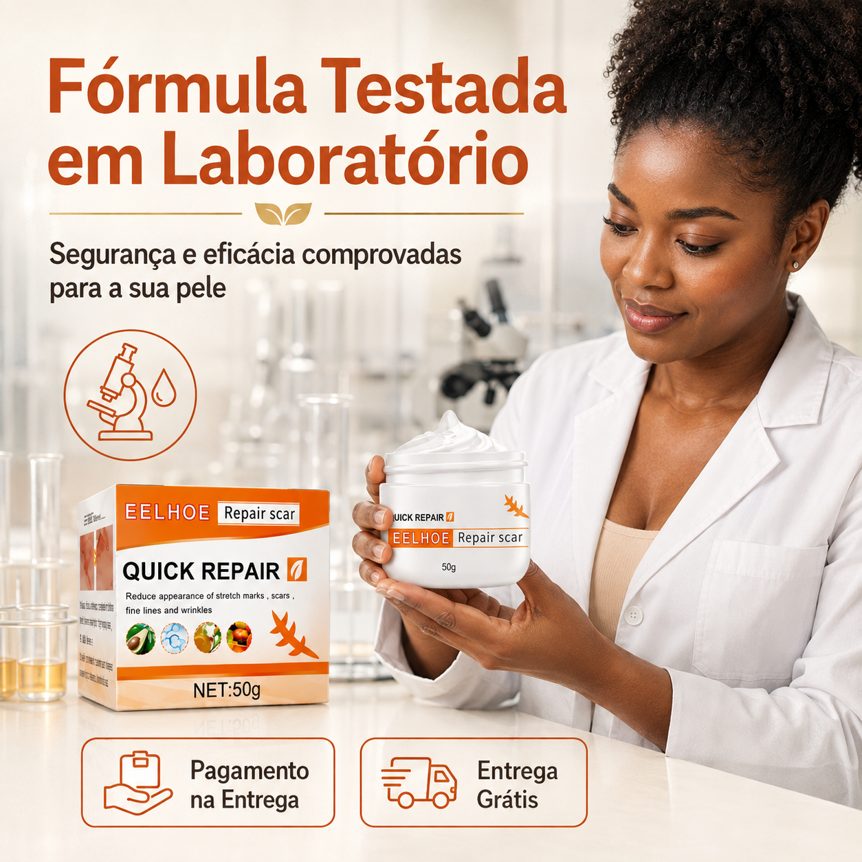 DermaRegen™ — Creme Regenerador de Pele para Cicatrizes, Estrias e Varizes