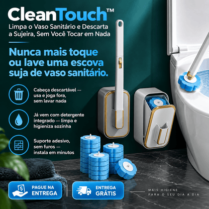 CleanTouch™ — Limpa o Vaso Sanitário e Descarta a Sujeira, Sem Você Tocar em Nada Auriva🇲🇿